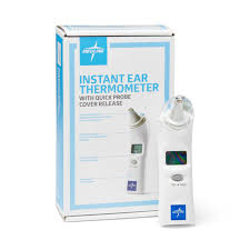 Instant Ear Thermometer w/Quick Probe Cover Release, 1/Box
