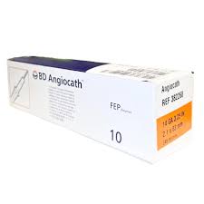 Angiocath I.V. Catheter 14G x 3.25", Sterile, 10/Box