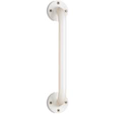 Wall Grab Bar, 12" Ivory, Heavy Duty Steel, 1/Box