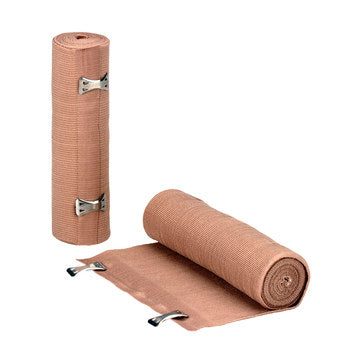 Bandage Elastic w/Clip Fastener, 6"x5yd, 60 rolls/Box
