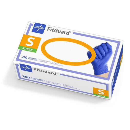 Exam Gloves, FitGuard Nitrile Powder-Free, Small, 250/Box