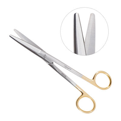 Mayo Dissecting Scissors, 6 3/4" Straight, Fine T. C. Beveled Blades, Each