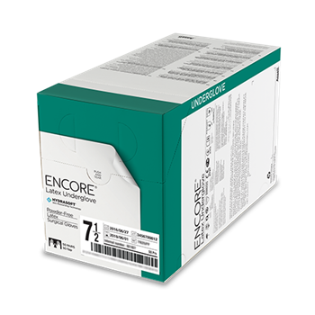 Encore Latex Underglove, Hydrosoft, Powder-Free, Latex, Surgical Gloves, Size 6, 50/Box