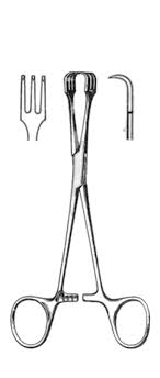 Lahey Traction Forceps, 6 1/4", 3x3 Teeth, Each