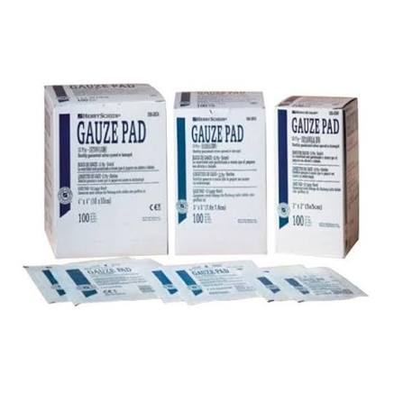 Gauze Pads 2" x 2" 12-Ply, Sterile, 100/Box