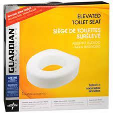 Guardian Elevated Toilet Seat, 1/Box