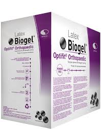 Surgical Gloves, Biogel Optifit Orthopaedic Latex, Size 6.5, 40 Pairs/Box 4 Boxes/Case
