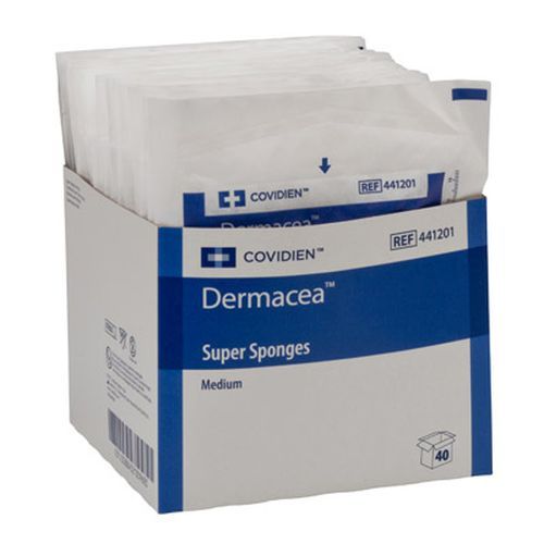 Dermacea Super Sponges, Medium Sterile 480/Case