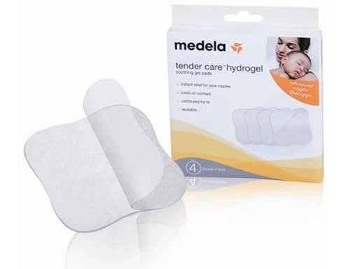 Tender Care Hydrogel Soothing Gel Breast Pads, Reusable, Sterile, 100/Box