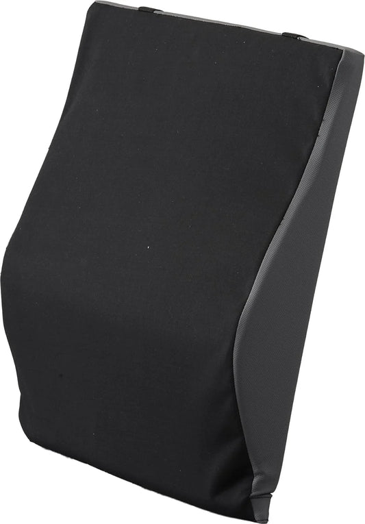 Back Cushion With Lumbar Support, 18" Black, 1/Ea