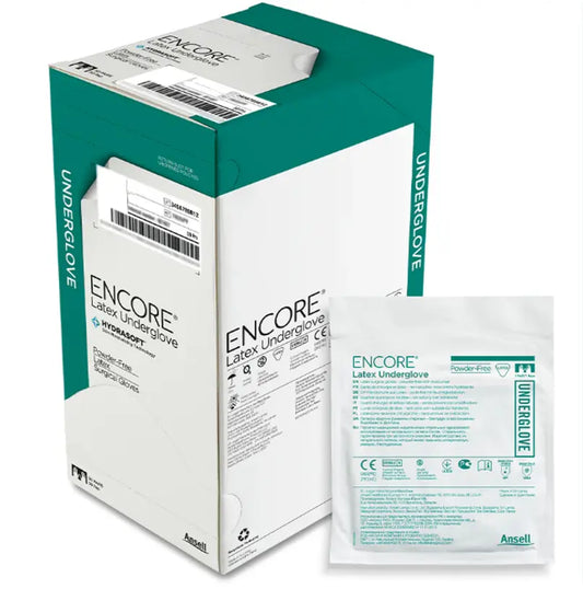 Surgical Gloves, Encore Latex Underglove Hydrasoft, Size 6, 50 Pairs/Box