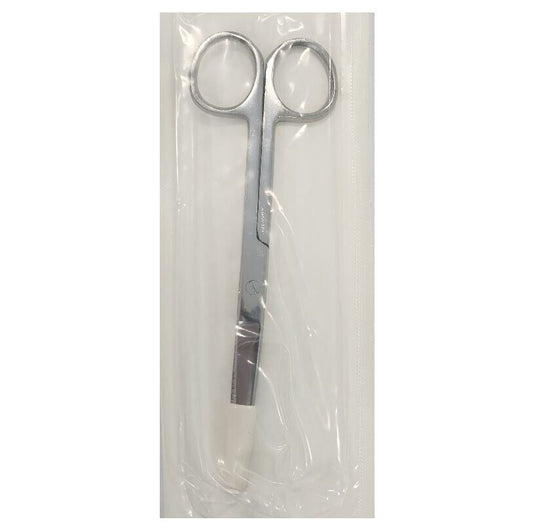 O.R. Scissors Straight Sharp/Blunt 5.5", Sterile, 100/Box