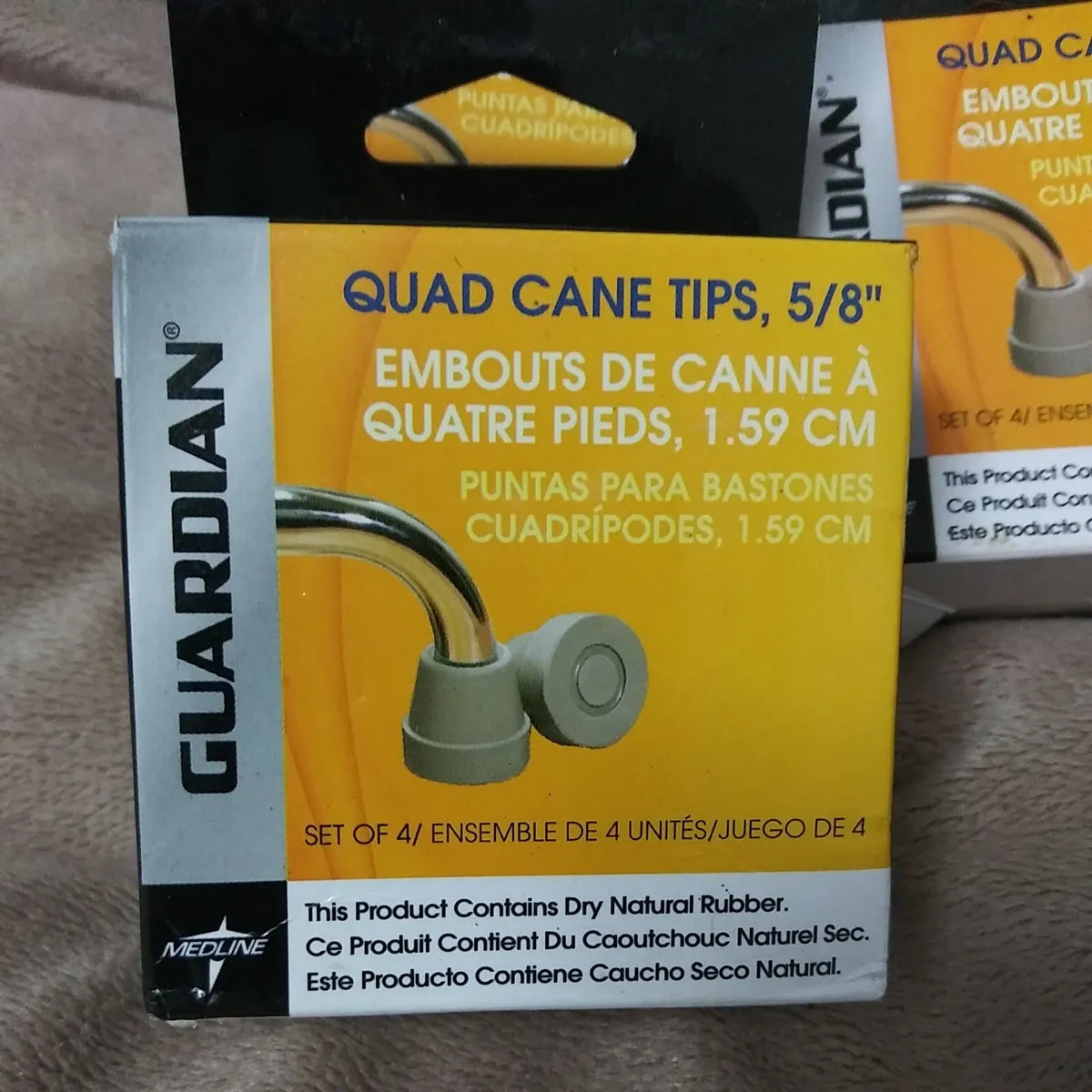 Quad Cane Tips 5/8" 4/Pak