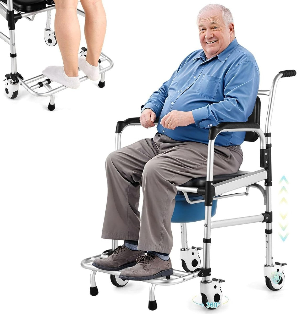Hybodies Shower Chair w/ Wheels Each