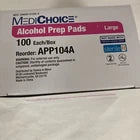 Alcohol Prep Pads Large, 100/Box