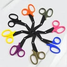 Trauma Shears 7.5" Black Non-Stick Coated Blades 4/Box (2 Black, 1 Pink & 1 Orange Handles)