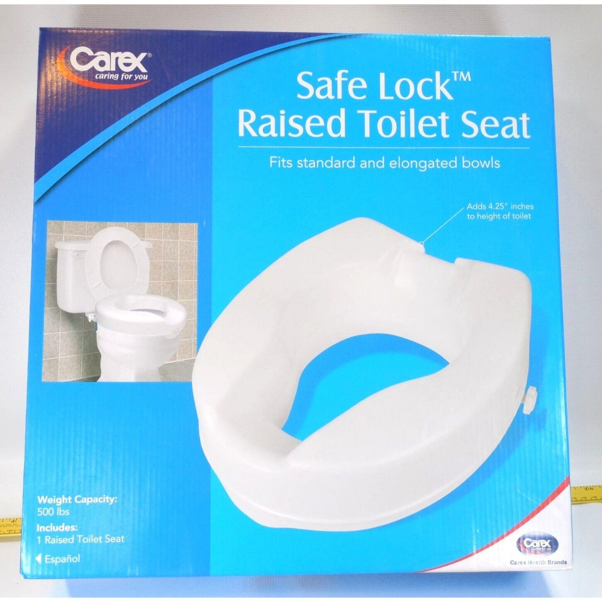 Raised Toilet Seat, Safe Lock 1/ Box