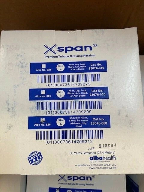 X-Span Tubular Dressing Retainer Size 6 Roll, Each