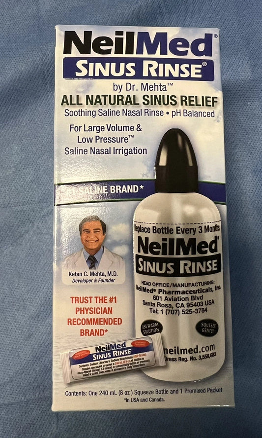 Neilmed Sinus Rinse Starter Kit, (Bottle/1 Premix Sachet), Each