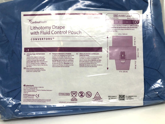 Lithotomy Drape With Fluid Control Pouch, 63" x 118" x 35"	8/Box