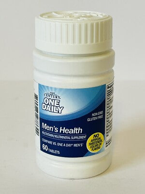 Men's Health Multivitamin Multimineral Supplement, 60 Tablets/Bottle