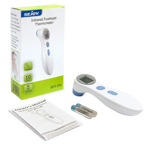 Sejoy Infrared Forehead Thermometer, Non-Contact, Each