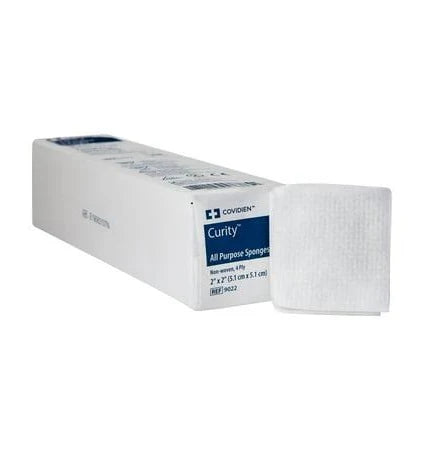 Nonwoven Sponges 2" x 2" 4-Ply, N/S, 200/Sleeve 40 Sleeves/Case
