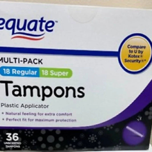 Tampons Multipack, Unscented, 18 Regular, 18 Super, 36 Total/Box