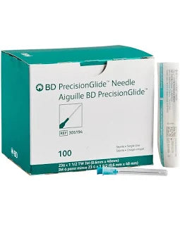 Precision Glide Needle 23G x 1 1/2" 1000/Case