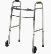 Folding Walker w/2 Wheels 5"Adult Used, Each