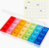 Pill Organizer, X-Large 4/Day, 1 Week, 1/Ea