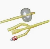 Bardex Foley Catheter, 16Fr 30cc Ribbed Balloon 3-Way Continuous Irrigation Silicone Coated, Sterile, 12/Box