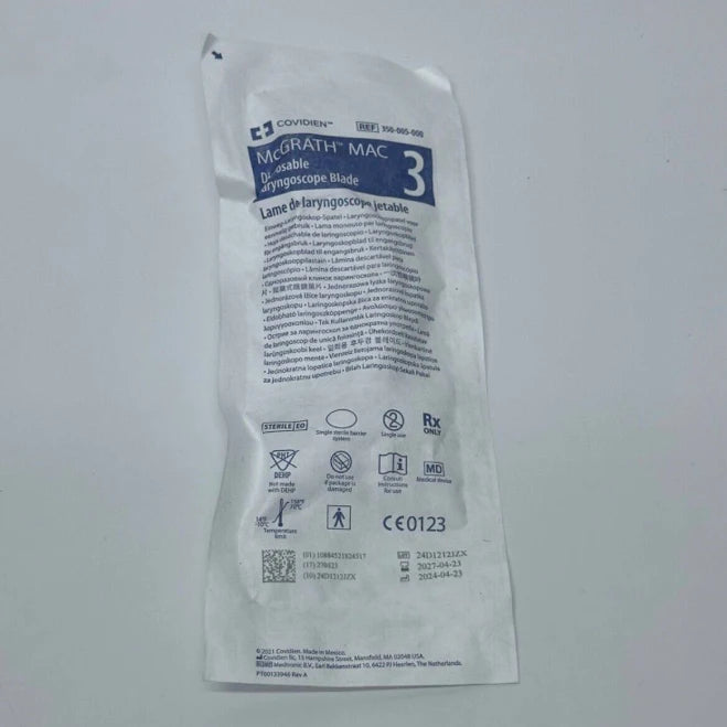 McGrath MAC3 Disposable Laryngoscope Blade, 50/Box