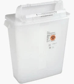 Sharps Container Clear 3 Gal. w/Lid, Each