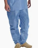 Scrub Pants, Blue, XL, Disposable, 60/Case