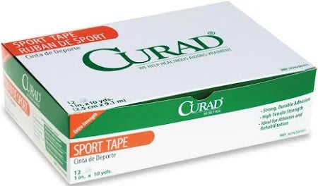 Curad Sport Tape 1" x 10yds., 12/Box