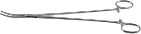 Bengolea Artery Forceps 10 1/4" Curved, 1x2 Teeth, Serrated Jaws, Each