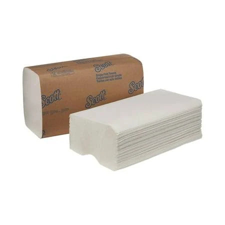 Single-Fold Paper Towels, White, 10.25" x 9" 250/Pack 16 Packs/Case