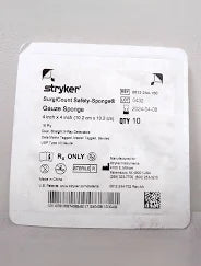 Surgical Count Safety Gauze Sponge 8"x4",  10/Pack 47 Packs/Case