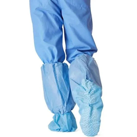 Boot Covers Knee High, Non Skid, Fluid Resistant, Large, 50/Box