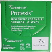 Surgical Gloves, Protexis Neoprene Essential, Size 7 1/2, Expired/Discounted, 50 Pairs/Box