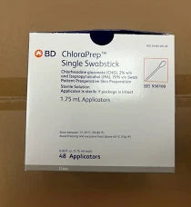ChloraPrep Single Swabstick 1.75 mL Applicator, CHG 2%/IPA 70% Sterile 48/Box