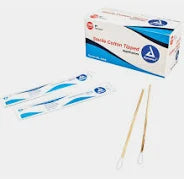 Cotton Tipped Plastic Applicators 8", 100/Box