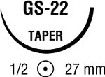 Novafil 2-0 Suture, 5x18&quot; Taper GS-22 Sterile 12/Pack