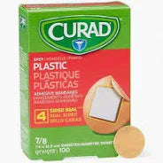 Plastic Adhesive Spot Bandage 7/8" 100/Box