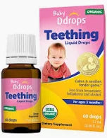 Baby D Drops, Teething Liquid Drops, 0.5mL 15 Drops, Sample Size, 1/Box