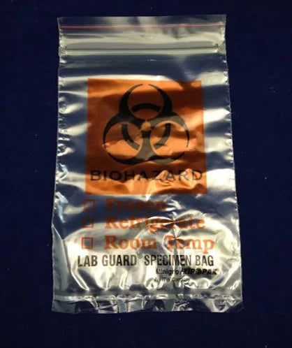 Specimen Transport Bag 4" x 6", 3 Wall, 1000/BOX