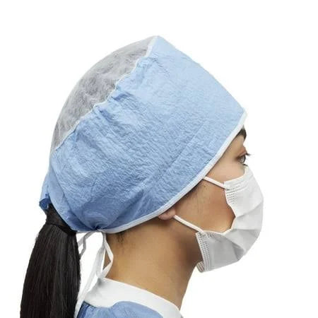 Surgeon's Caps, Scrim Reinforced, Tie Back, One Size Fits Most, 100/Box