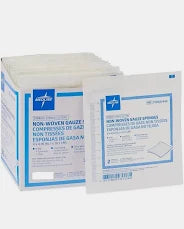 Gauze Sponges, 2" X 2"  100/Box