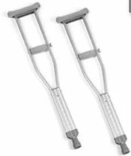 Aluminum Underarm Crutches, Junior Pair, 2/pair, 1/each